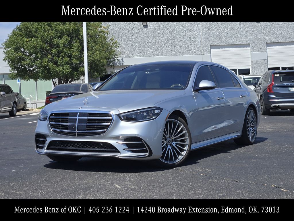 Cirrus Silver Metallic 2021 Mercedes-Benz S-Class Sedan All-Wheel Drive 9-Speed Automatic