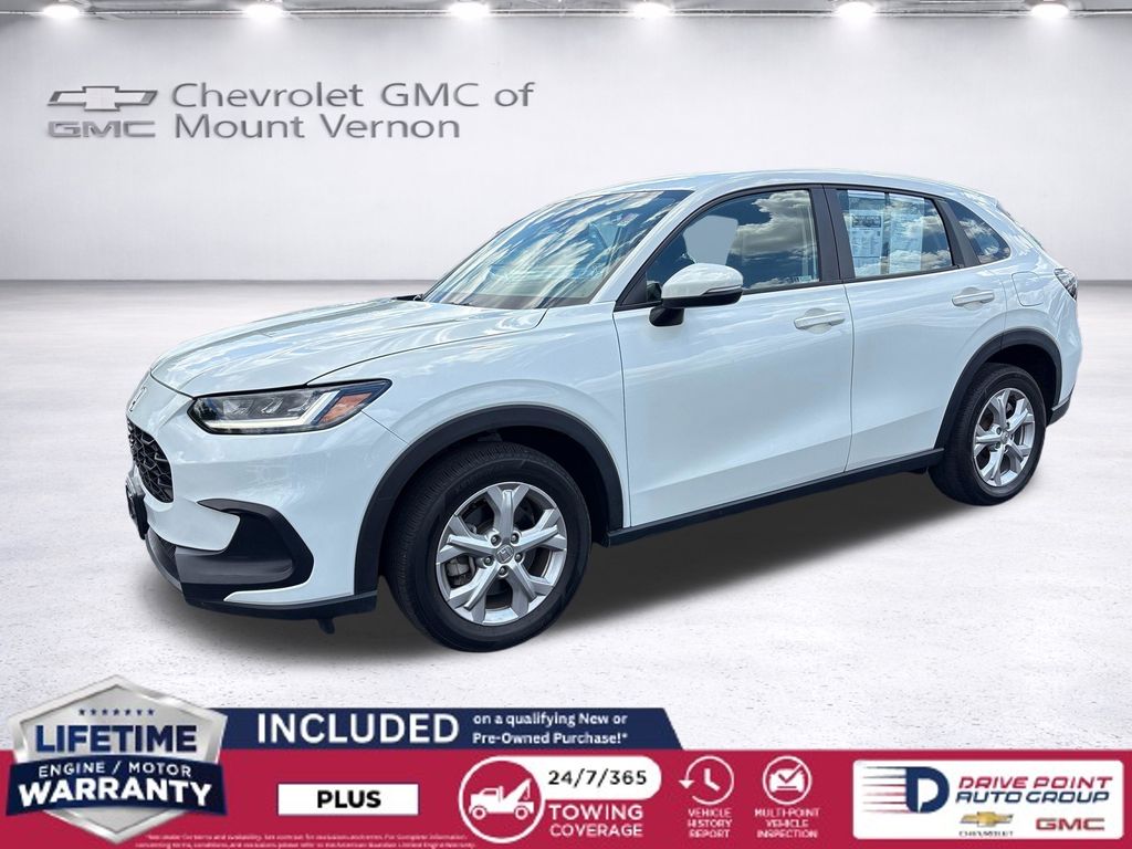 Platinum White 2023 Honda HR-V SUV / Crossover All-Wheel Drive Continuously Variable Transmission