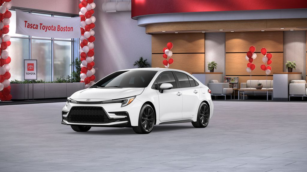 White 2026 Toyota Corolla Hybrid Sedan All-Wheel Drive Continuously Variable Transmission