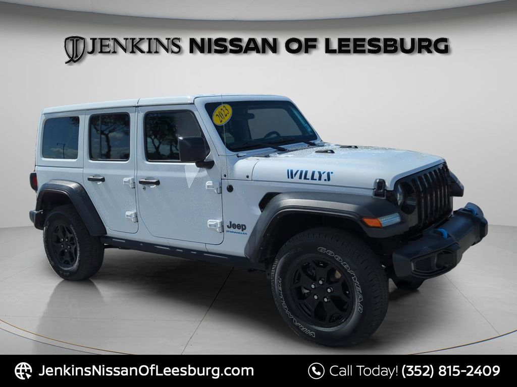 Bright White Clearcoat 2023 Jeep Wrangler 4xe Willys 4WD SUV / Crossover Four-Wheel Drive 8-Speed Automatic