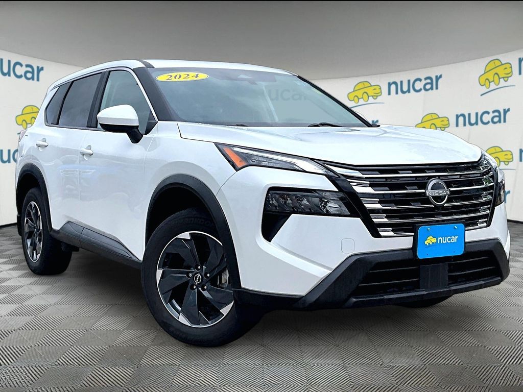 Everest White Pearl 2024 Nissan Rogue SUV / Crossover All-Wheel Drive Continuously Variable Transmission