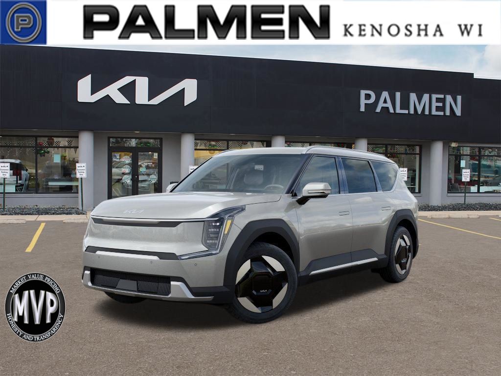 White (Ivory Silver) 2026 Kia EV9 Wind AWD SUV / Crossover All-Wheel Drive 1-Speed Automatic
