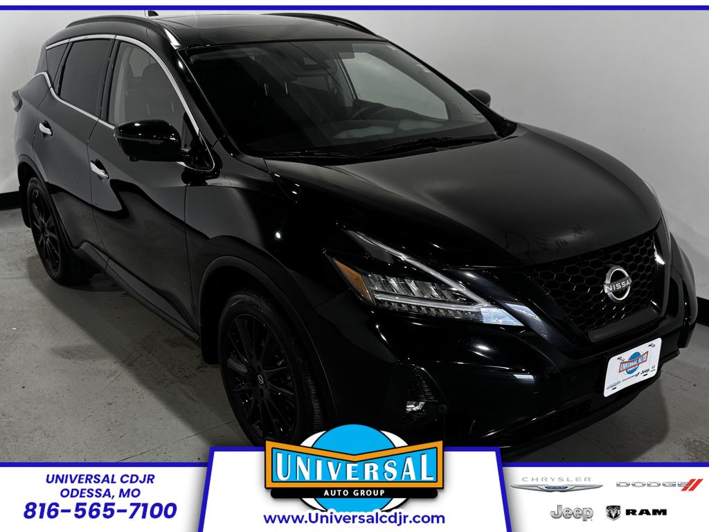 Black 2023 Nissan Murano SL AWD SUV / Crossover All-Wheel Drive Continuously Variable Transmission