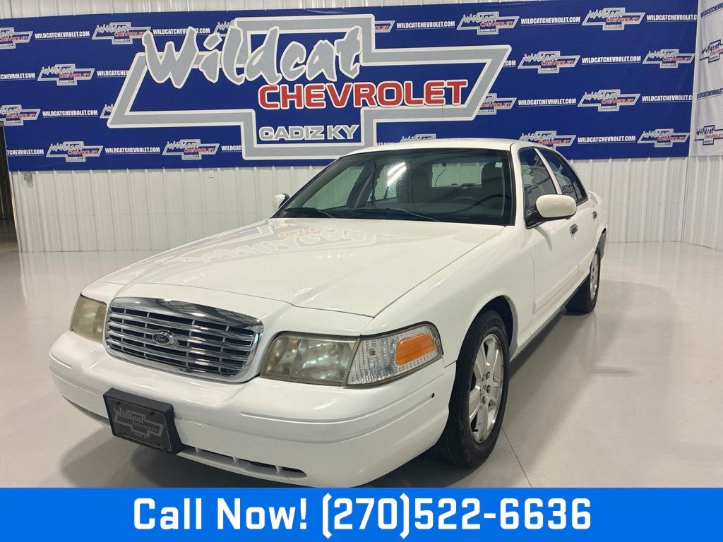 Vibrant White 2011 Ford Crown Victoria Sedan Rear-Wheel Drive 4-Speed Automatic Overdrive