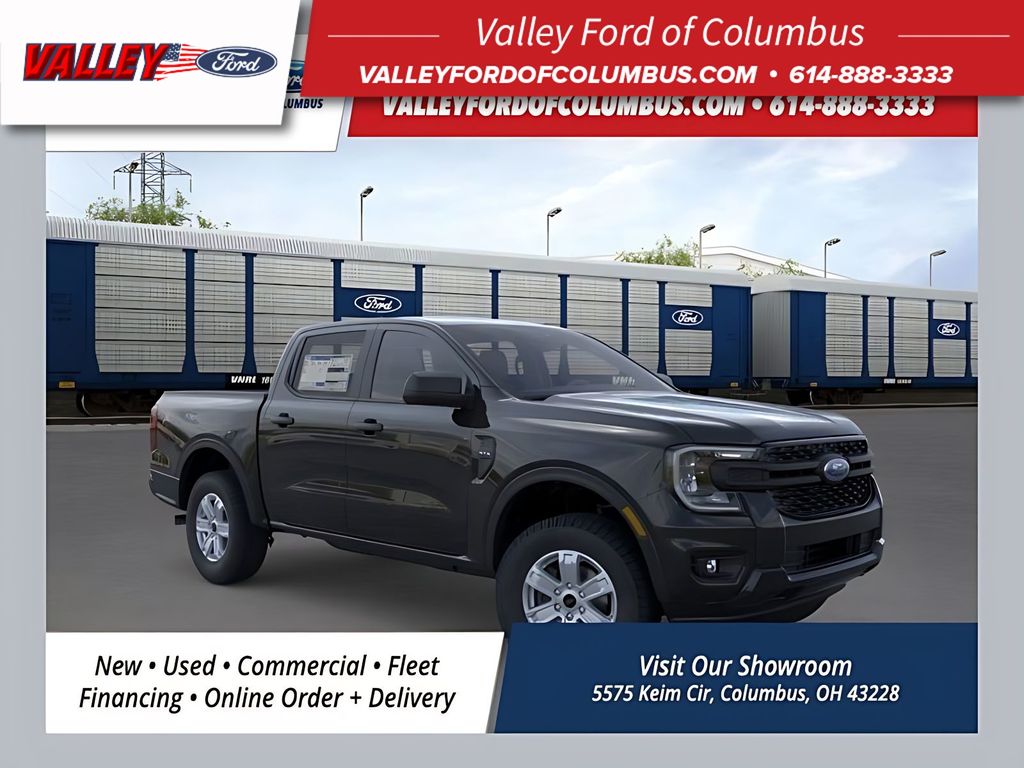 Shadow Black 2025 Ford Ranger Pickup Truck Four-Wheel Drive Automatic