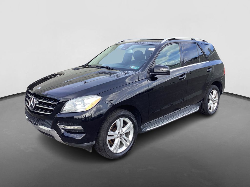 Obsidian Black Metallic 2014 Mercedes-Benz M-Class ML 350 4MATIC SUV / Crossover All-Wheel Drive 7-Speed Automatic
