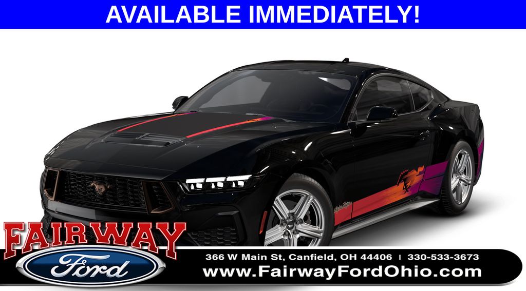 Shadow Black 2026 Ford Mustang Coupe Rear-Wheel Drive Automatic