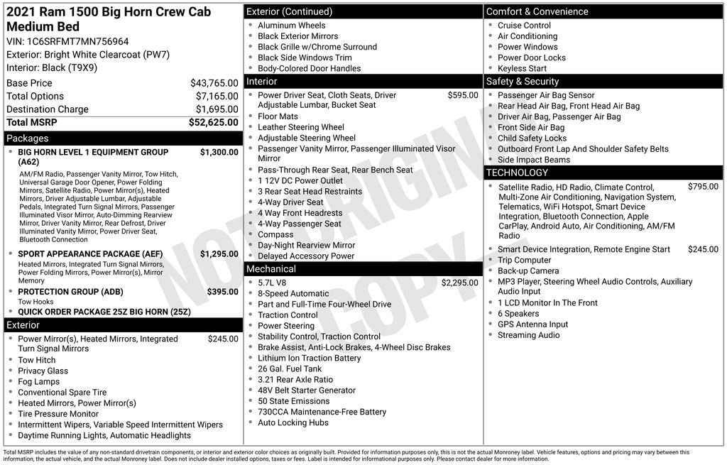 Used 2021 Ram 1500 Truck