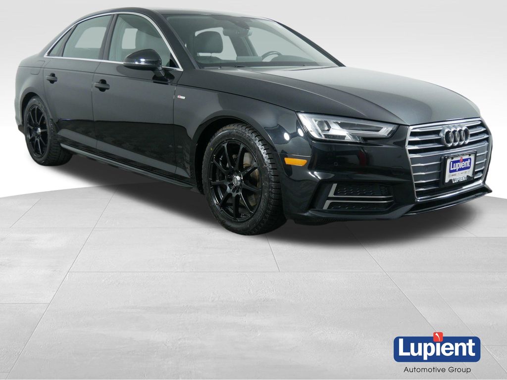 Black Metallic 2018 Audi A4 2.0 TFSI ultra Premium Plus FWD Sedan Front-Wheel Drive 7-Speed Automatic