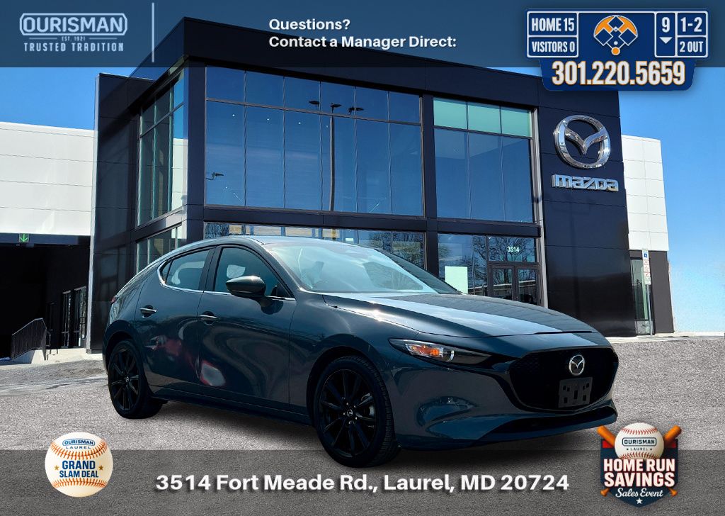 Gray Metallic 2024 Mazda MAZDA3 2.5 S Carbon Edition Hatchback AWD Hatchback All-Wheel Drive 6-Speed Automatic