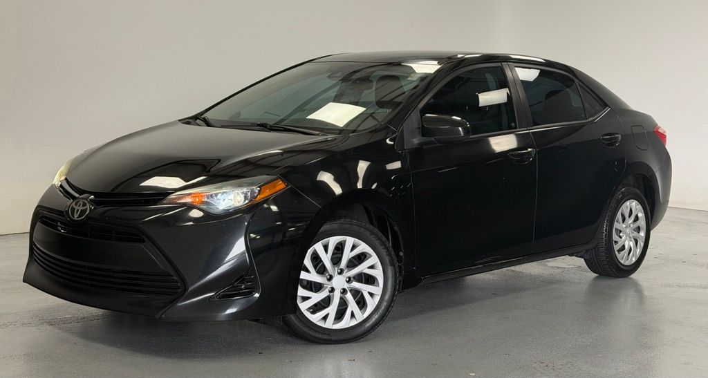 Black Sand Pearl 2018 Toyota Corolla LE Sedan Front-Wheel Drive Continuously Variable Transmission