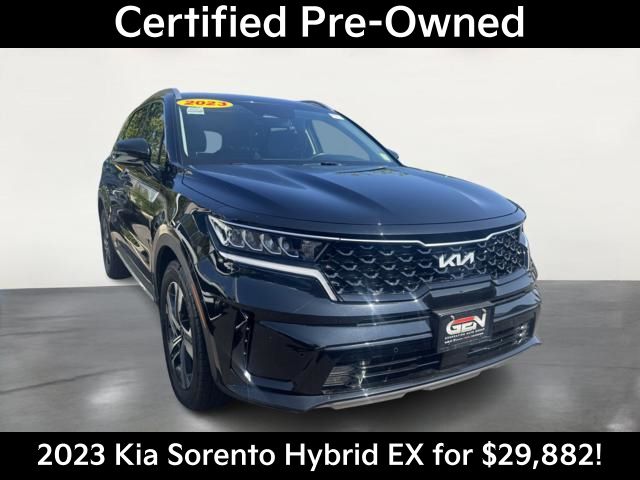 Aurora Black 2023 Kia Sorento Hybrid SUV / Crossover All-Wheel Drive 6-Speed Automatic