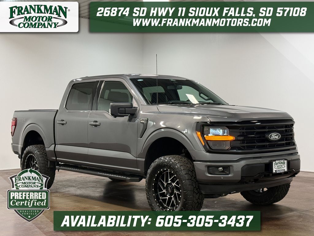Carbonized Gray Metallic 2024 Ford F-150 XLT SuperCrew 4WD Pickup Truck Four-Wheel Drive Automatic