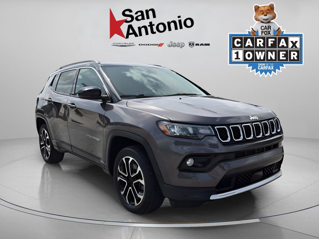 Gray (Granite Crystal Metallic Clearcoat) 2023 Jeep Compass SUV / Crossover Four-Wheel Drive Automatic