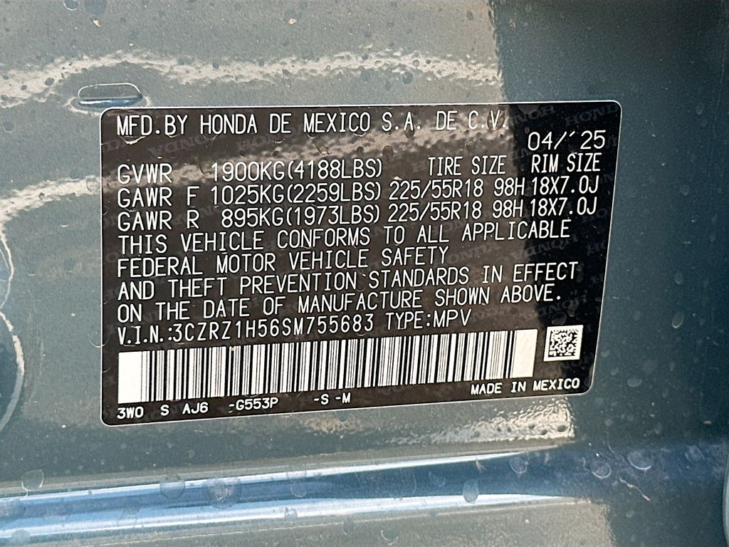 2025 Honda HR-V Sport 22