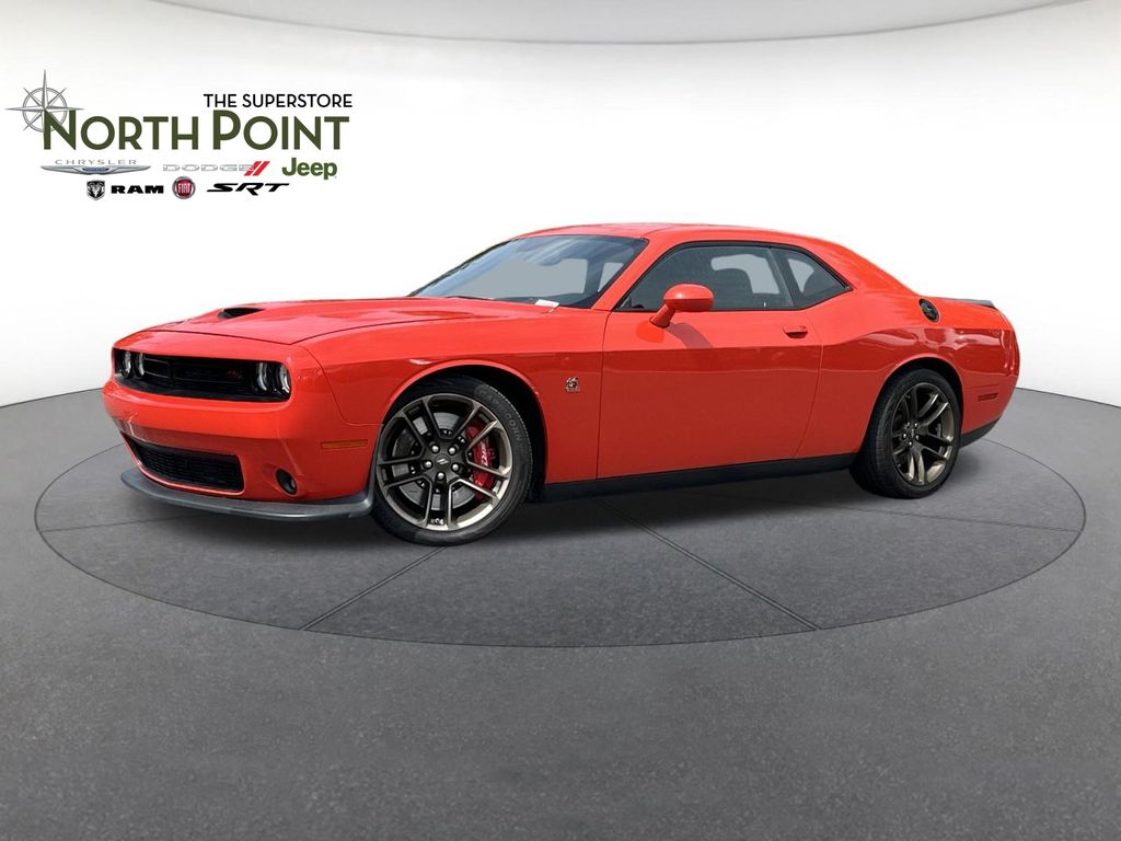 Go Mango! 2021 Dodge Challenger Coupe Rear-Wheel Drive 8-Speed Automatic