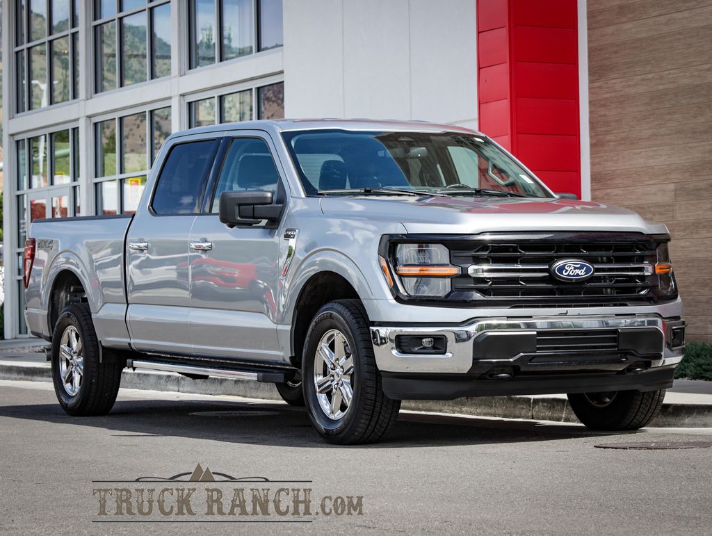 Iconic Silver Metallic 2024 Ford F-150 Pickup Truck Four-Wheel Drive Automatic