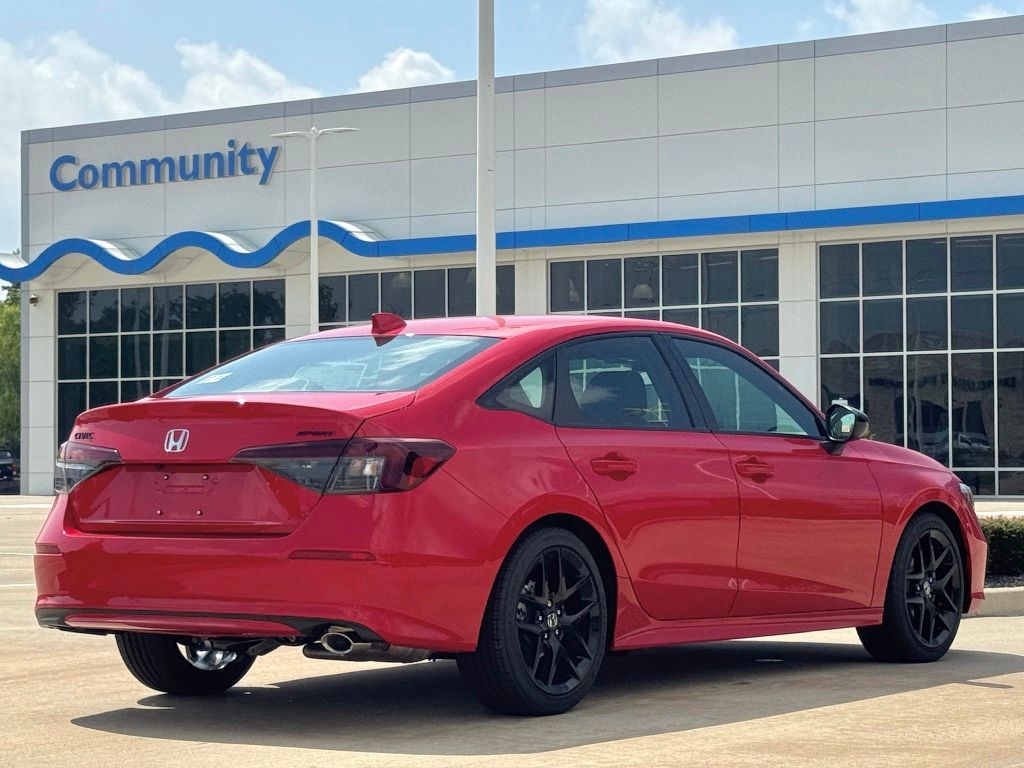 2026 Honda Civic Sport Red at Community Honda
