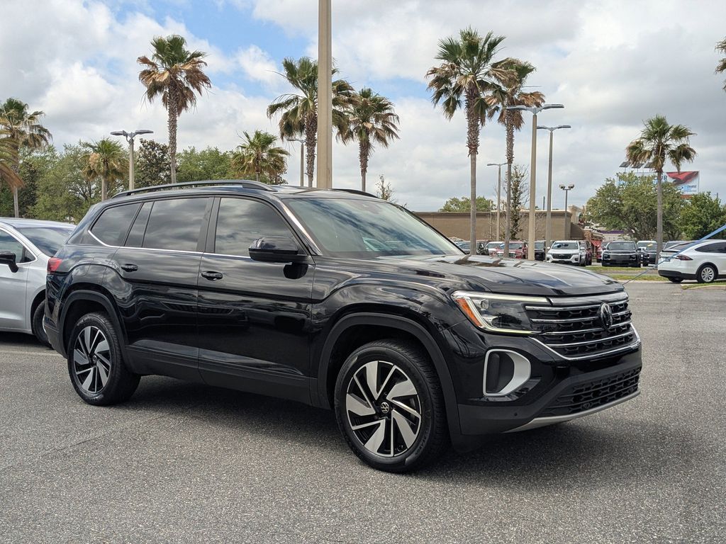 Deep Black 2024 Volkswagen Atlas SE FWD with Technology SUV / Crossover Front-Wheel Drive 8-Speed Automatic