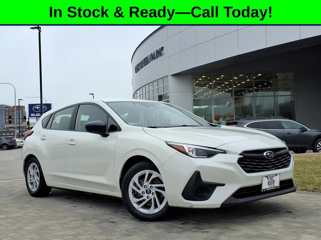 Crystal White Pearl 2024 Subaru Impreza AWD Wagon All-Wheel Drive Continuously Variable Transmission