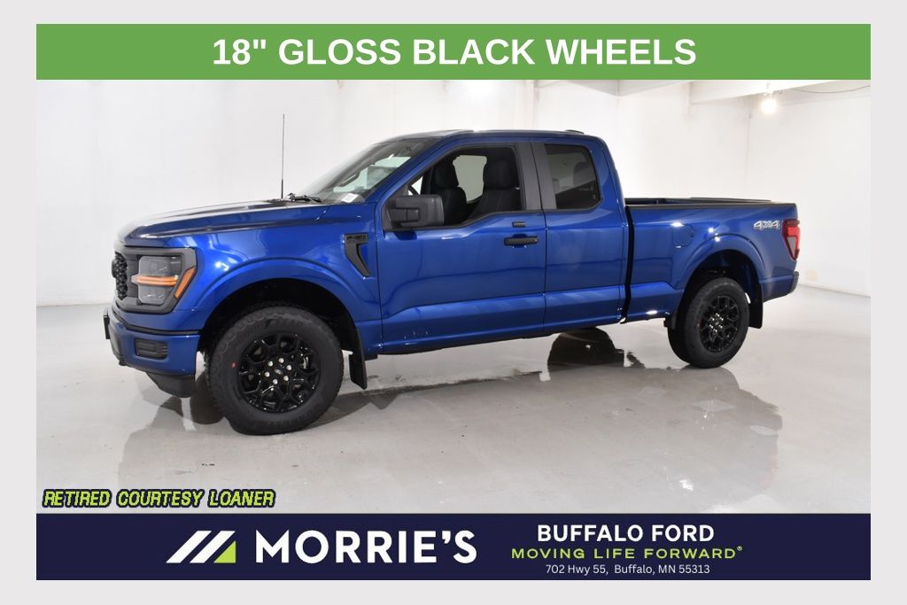 Blue Metallic 2026 Ford F-150 Pickup Truck Four-Wheel Drive Automatic