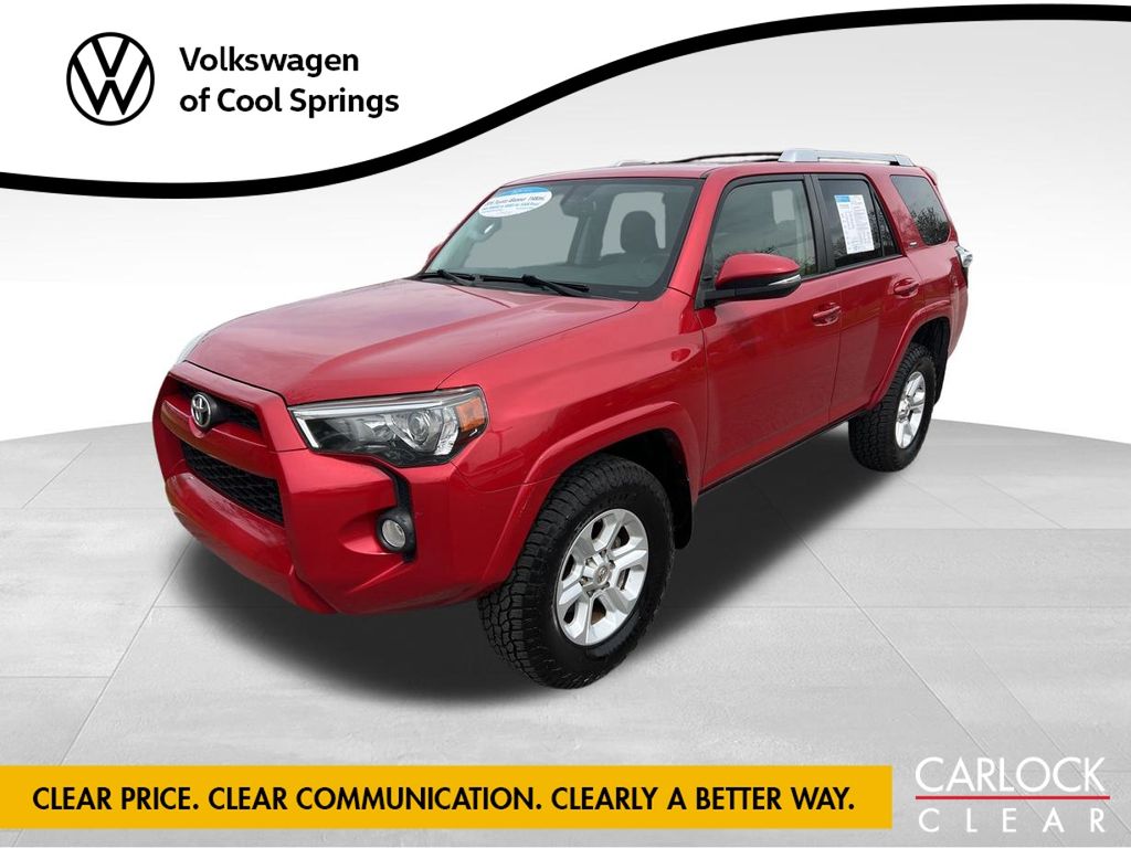 Barcelona Red Metallic 2016 Toyota 4Runner SR5 Premium 4WD SUV / Crossover Four-Wheel Drive 5-Speed Automatic Overdrive