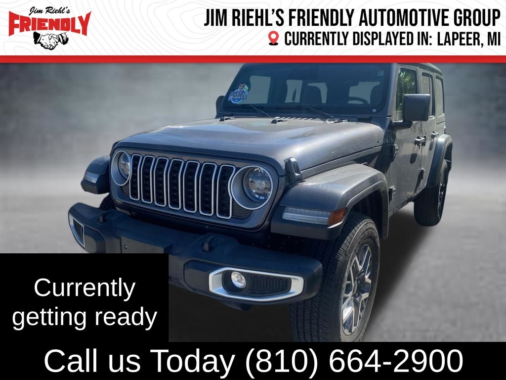 Gray (Granite Crystal Metallic Clearcoat) 2025 Jeep Wrangler Sahara 4-Door 4WD SUV / Crossover Four-Wheel Drive 8-Speed Automatic