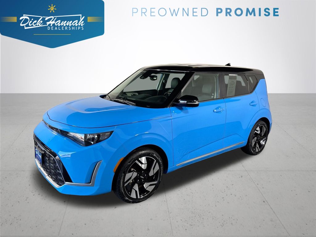 Surf Blue w/Black Roof 2023 Kia Soul GT-Line FWD SUV / Crossover Front-Wheel Drive Continuously Variable Transmission