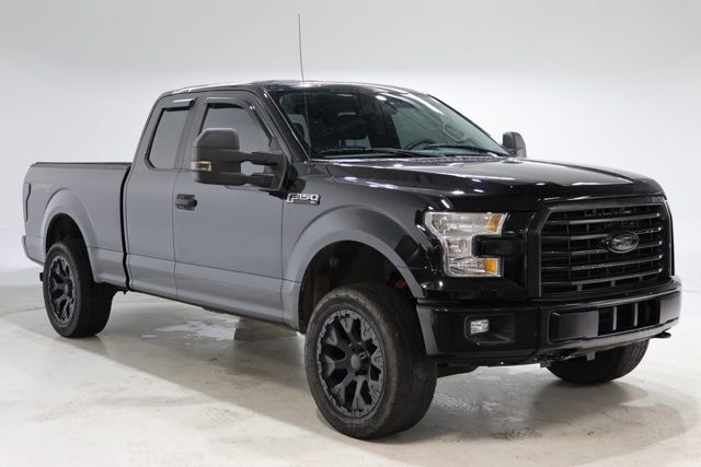 Shadow Black 2016 Ford F-150 XL SuperCab 4WD Pickup Truck Four-Wheel Drive 6-Speed Automatic