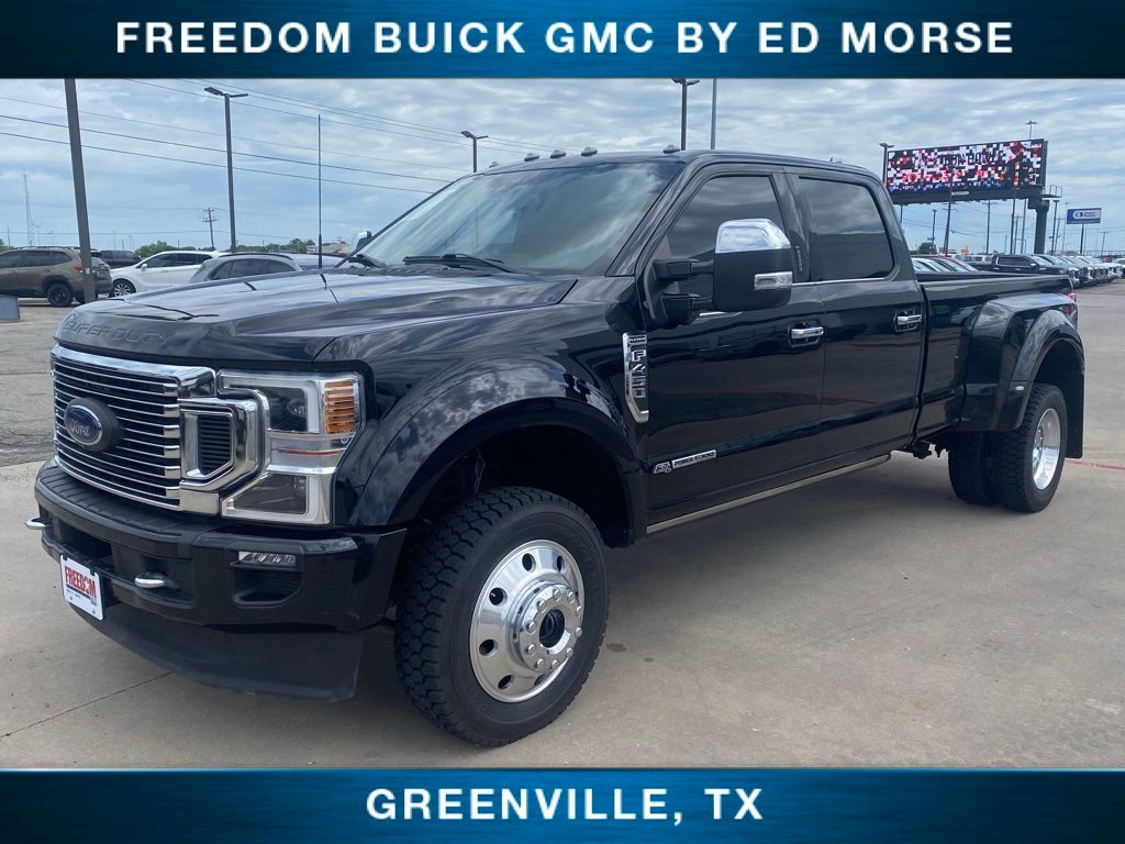 Black Metallic 2022 Ford F-450 Super Duty Pickup Truck Four-Wheel Drive Automatic