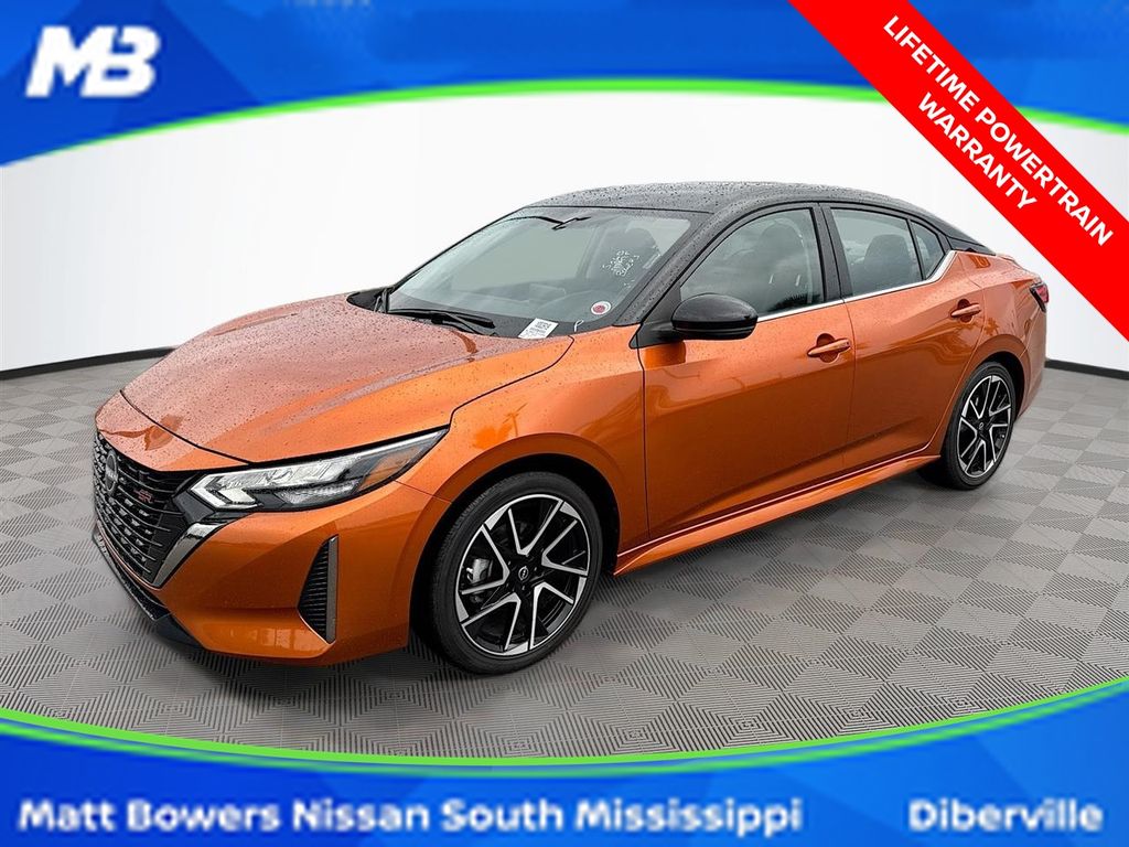Orange Metallic/Super Blk 2025 Nissan Sentra Sedan Front-Wheel Drive Continuously Variable Transmission