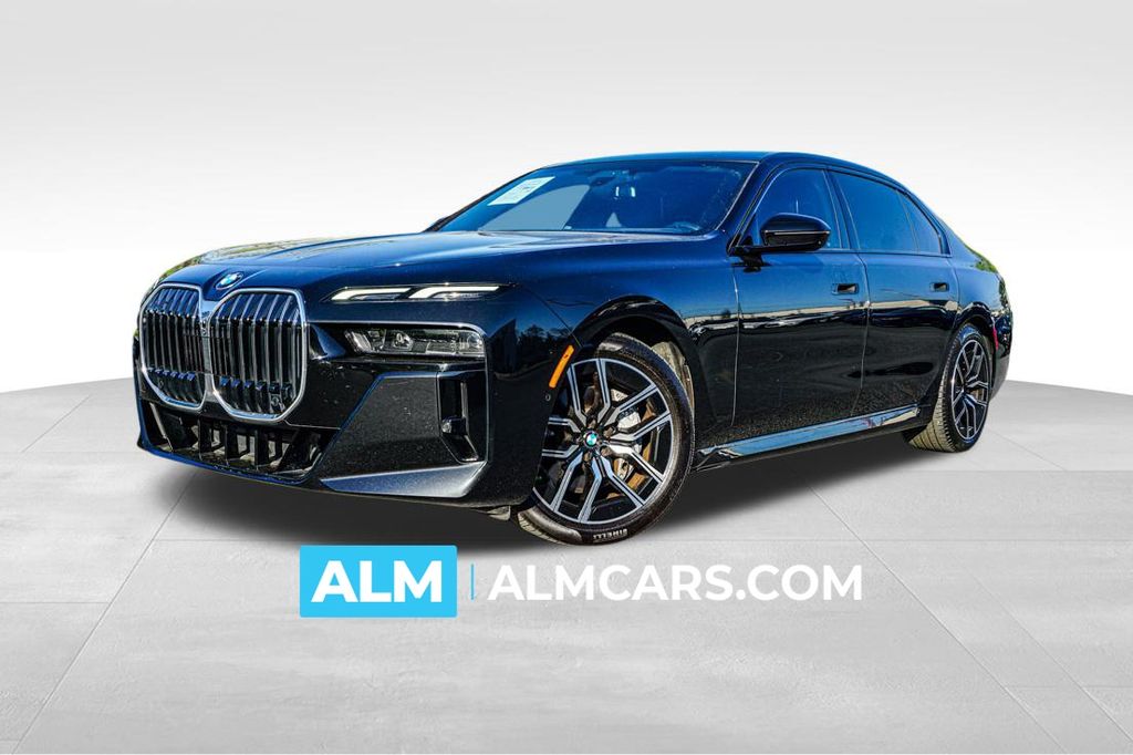 Black Sapphire Metallic 2023 BMW 7 Series 740i RWD Sedan Rear-Wheel Drive 8-Speed Automatic