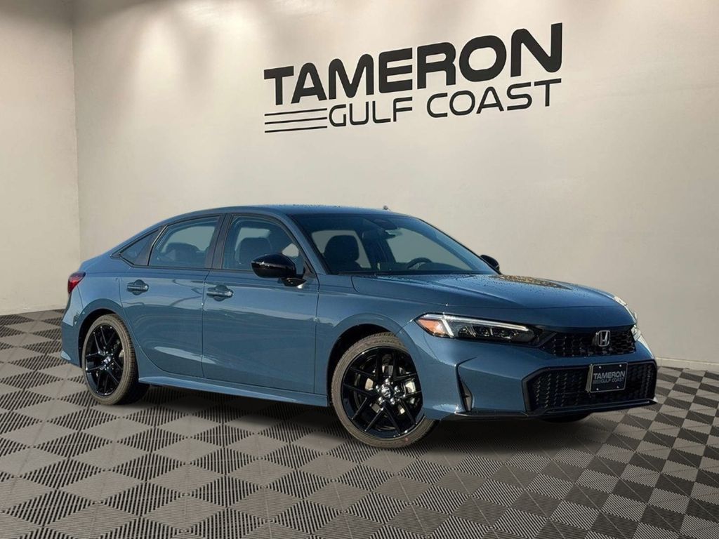 Blue Lagoon Pearl 2026 Honda Civic Sedan Front-Wheel Drive Continuously Variable Transmission
