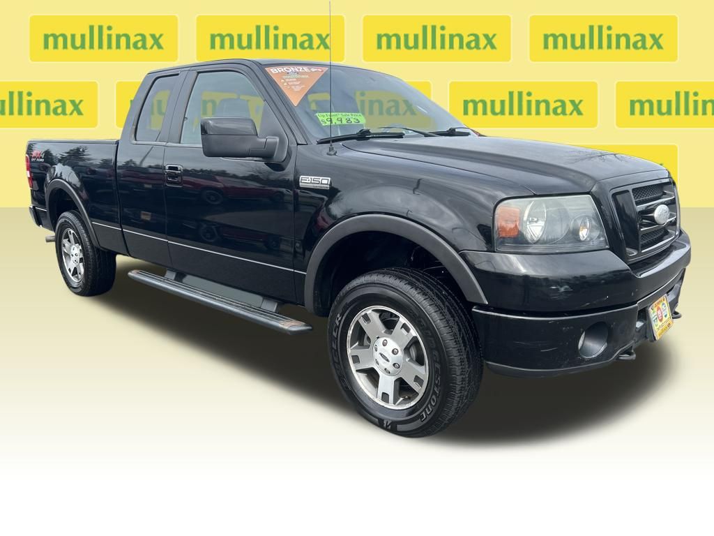 Black Clearcoat 2007 Ford F-150 Pickup Truck Four-Wheel Drive 4-Speed Automatic Overdrive