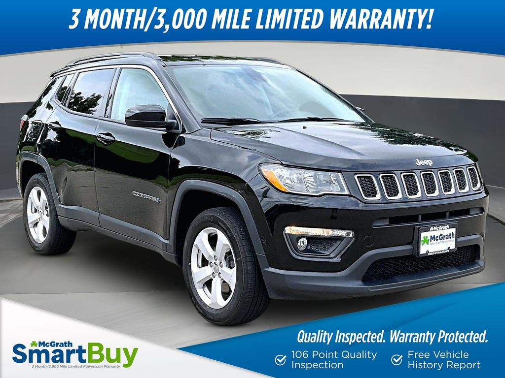 Diamond Black Crystal Pearlcoat 2018 Jeep Compass SUV / Crossover Four-Wheel Drive 9-Speed Automatic