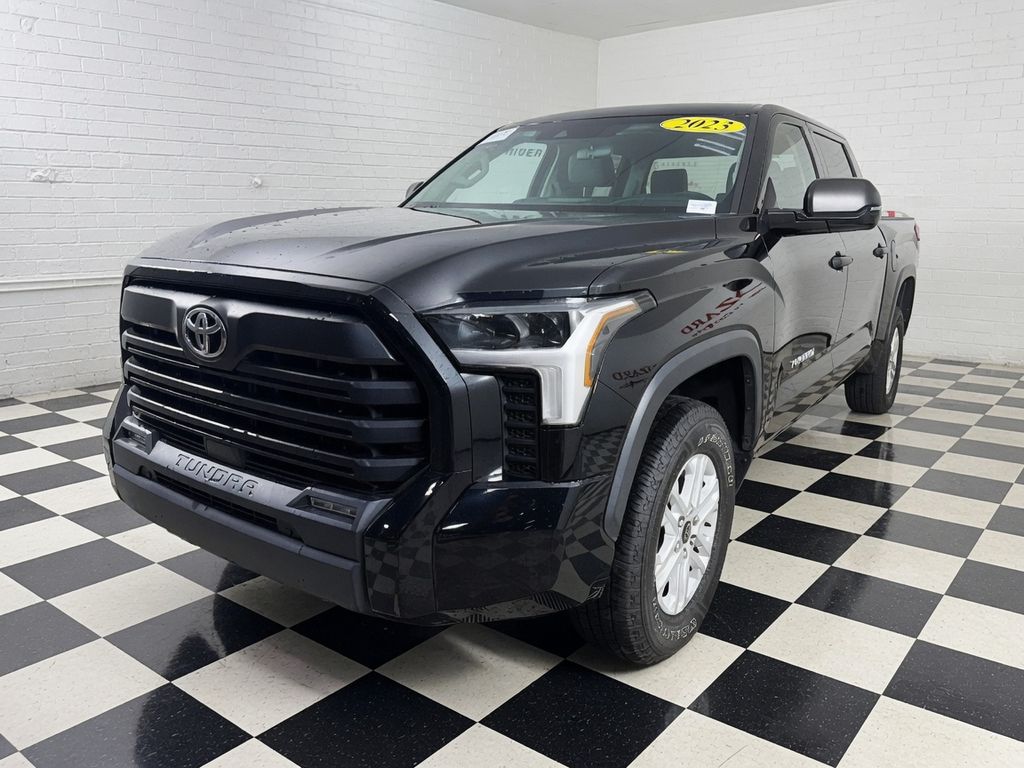 Midnight Black Metallic 2023 Toyota Tundra Pickup Truck Four-Wheel Drive Automatic