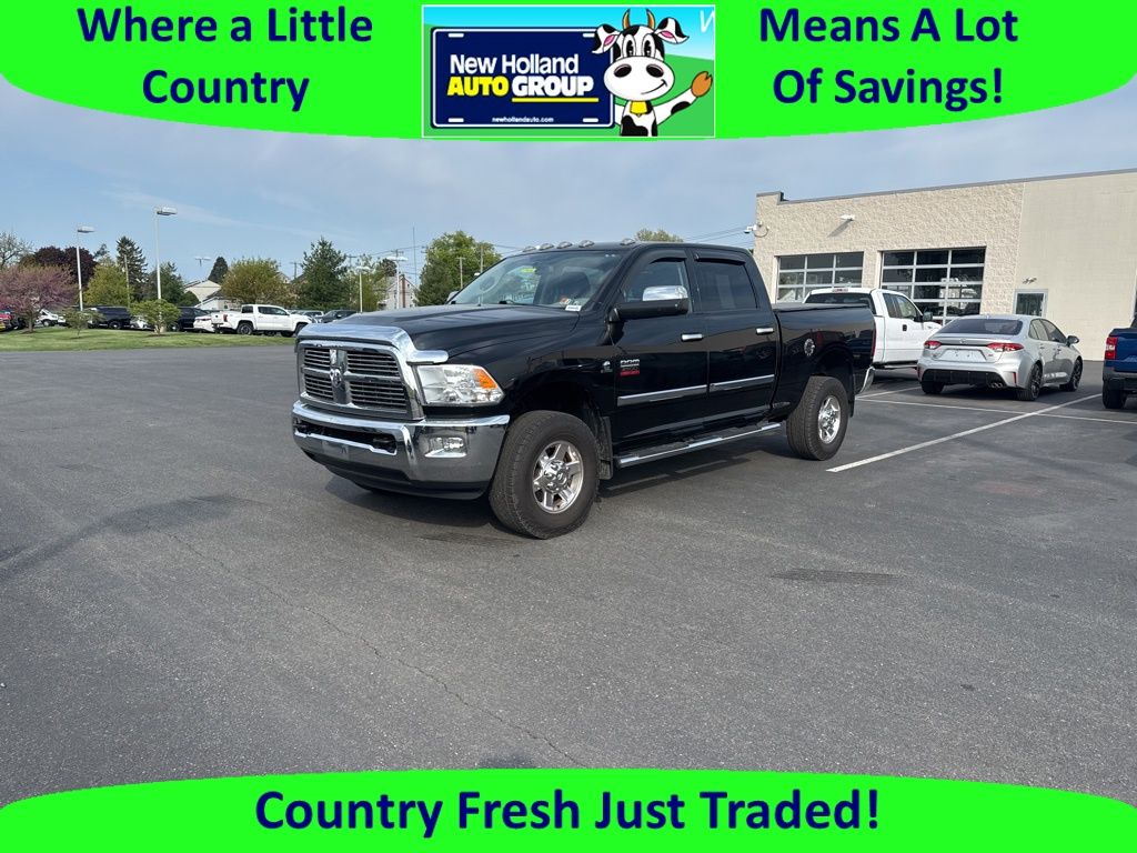 Black Clearcoat 2012 RAM 2500 SLT Crew Cab 4WD Pickup Truck Four-Wheel Drive 6-Speed Automatic