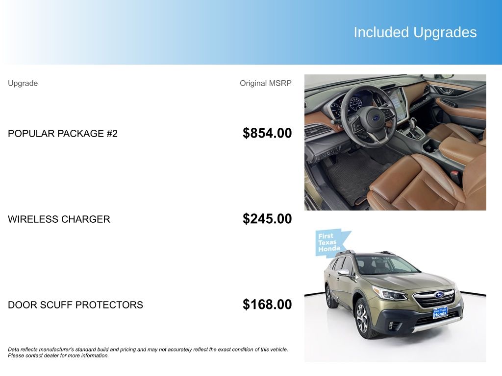 Used Car 2020 Subaru Outback  Touring For Sale Under $30,000 In Austin, Texas