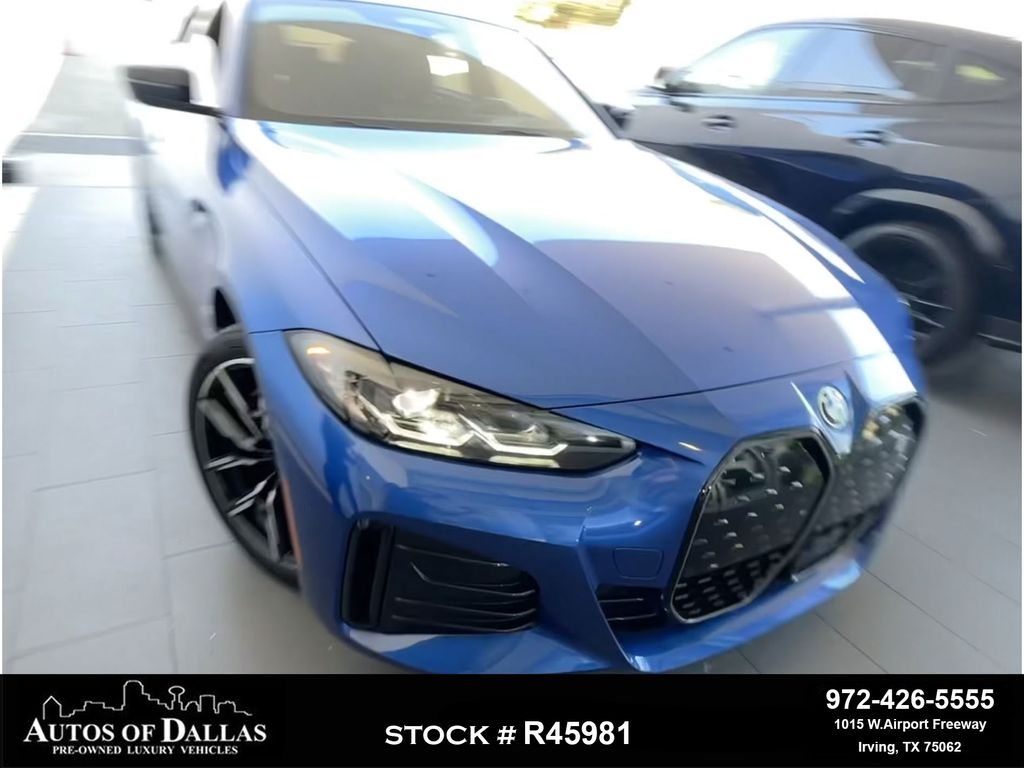 Portimao Blue Metallic 2023 BMW i4 Sedan Rear-Wheel Drive Automatic
