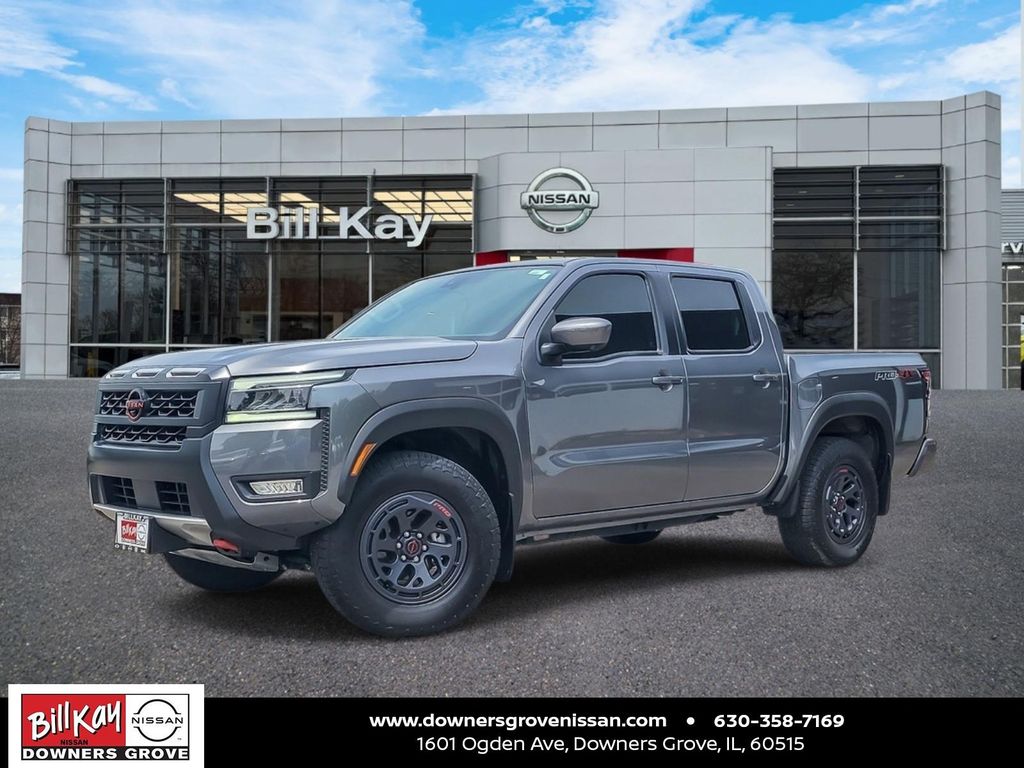 Gray (Gun Metallic) 2025 Nissan Frontier Pickup Truck Four-Wheel Drive 9-Speed Automatic Overdrive