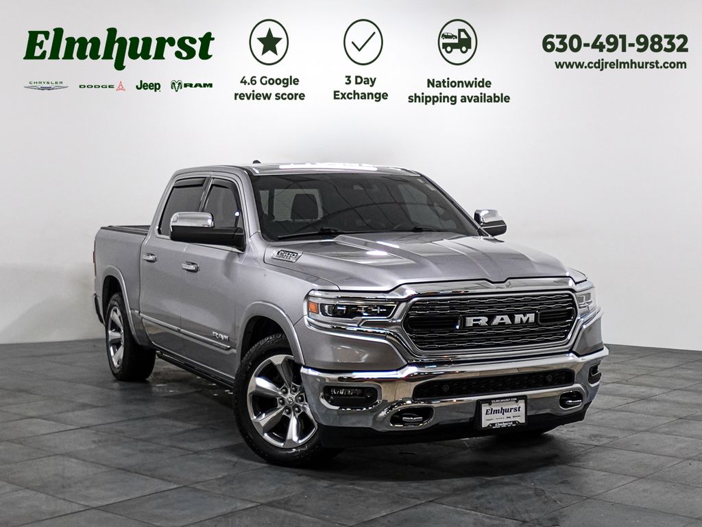 Billet Silver Metallic Clearcoat 2019 RAM 1500 Limited Crew Cab RWD Pickup Truck 4X2 8-Speed Automatic