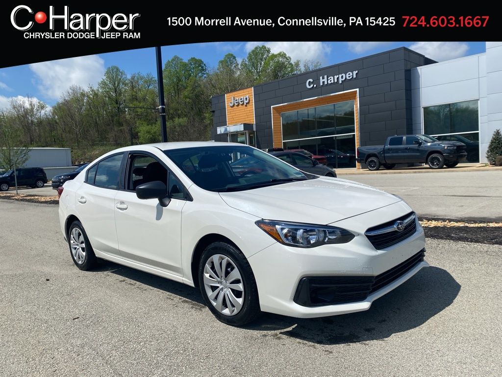 Crystal White Pearl 2023 Subaru Impreza Sedan AWD Sedan All-Wheel Drive Continuously Variable Transmission