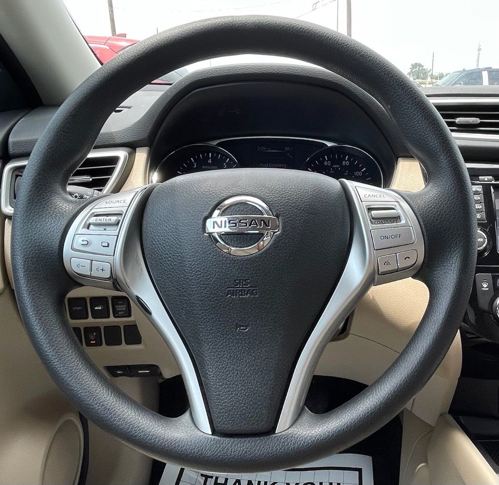 2016 Nissan Rogue SV Red at DeMontrond Gulf Freeway