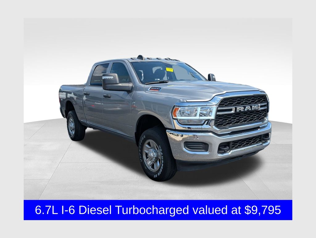 Billet Silver Metallic Clearcoat 2023 RAM 2500 Pickup Truck Four-Wheel Drive 6-Speed Automatic