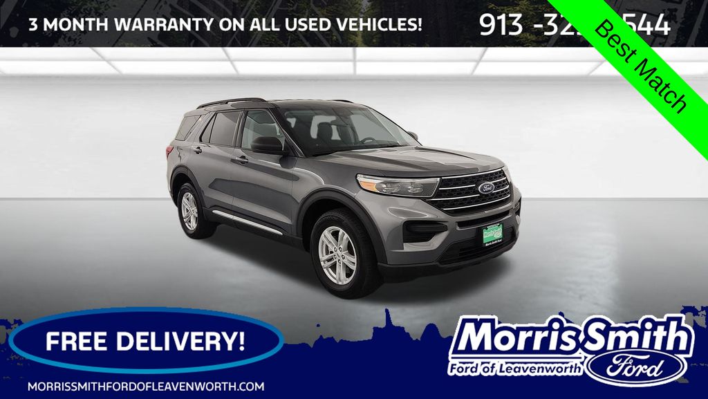 Carbonized Gray Metallic 2022 Ford Explorer XLT AWD SUV / Crossover All-Wheel Drive Automatic