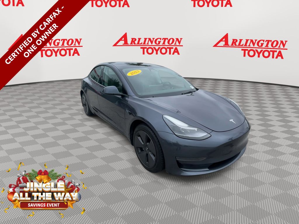 Used 2023 Tesla Model 3 Base with VIN 5YJ3E1EA0PF422366 for sale in Jacksonville, FL