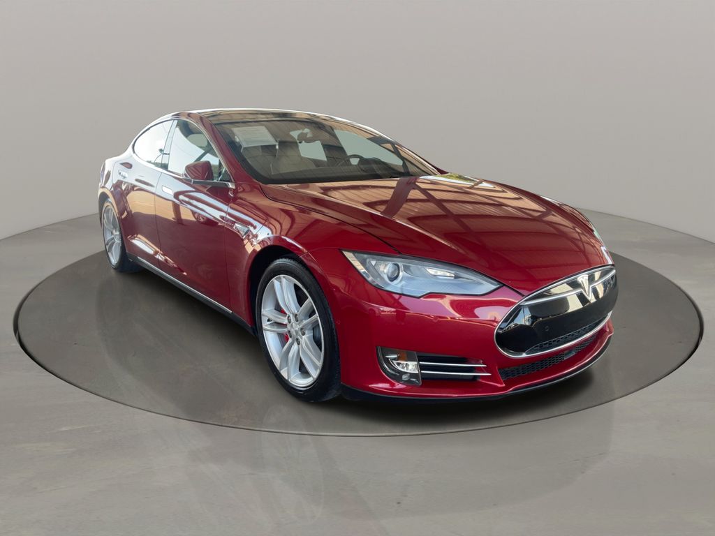 Red Multi-Coat 2016 Tesla Model S Sedan All-Wheel Drive 1-Speed Automatic