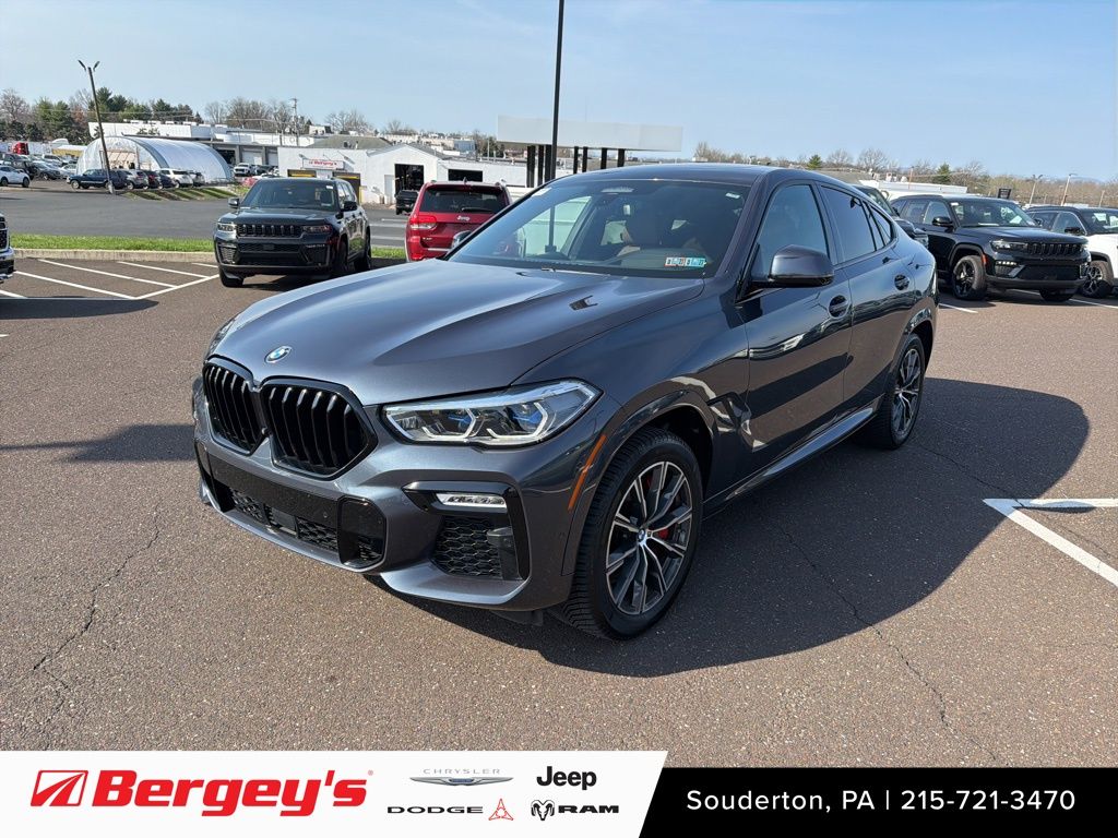 Arctic Gray Metallic 2021 BMW X6 M50i AWD SUV / Crossover All-Wheel Drive 8-Speed Automatic