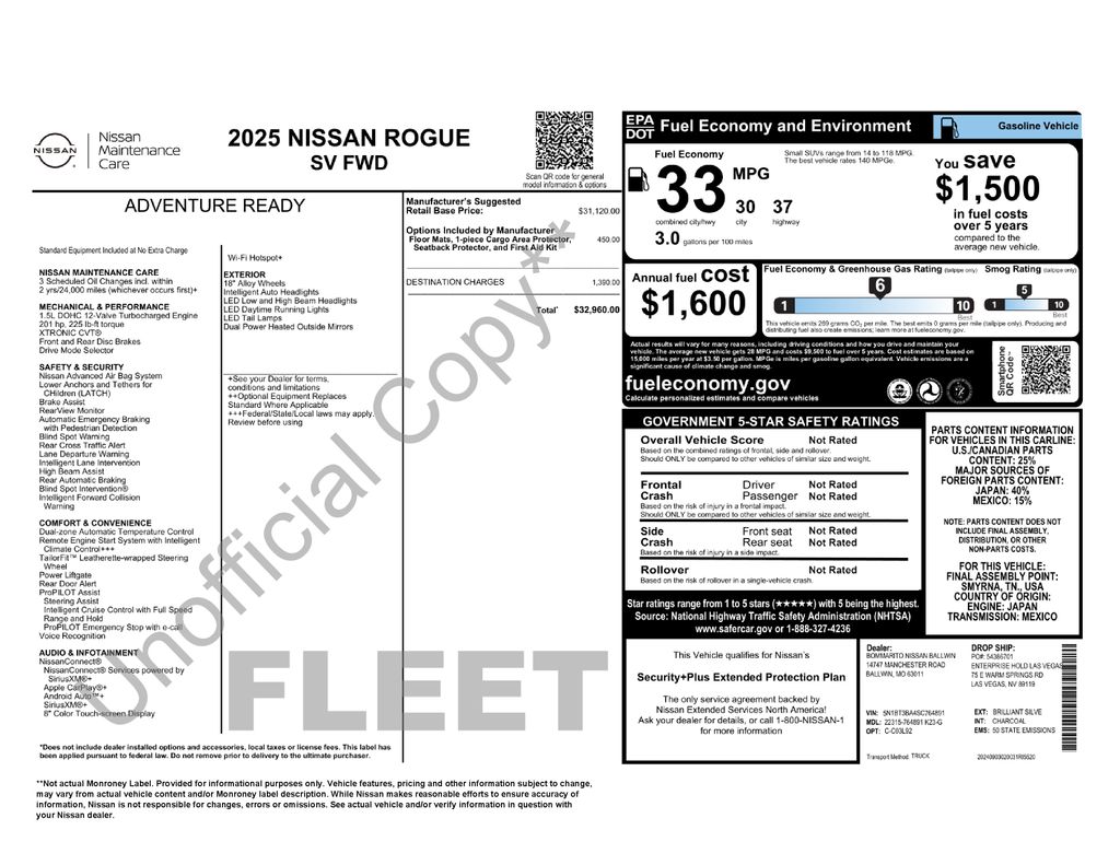 Used 2025 Nissan Rogue SUV