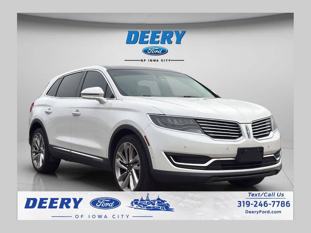 White Platinum Metallic Tri-Coat 2017 Lincoln MKX SUV / Crossover All-Wheel Drive 6-Speed Automatic